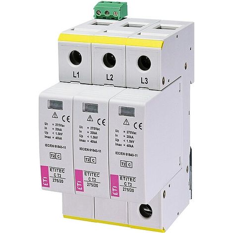 ETI Überspannungsableiter ETITEC C T2 275/20 3+0 RC, REG