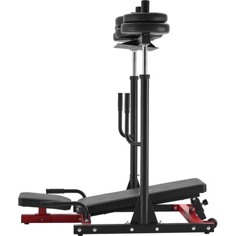 Presse à cuisses verticale, machine de musculation maison pour jambes, acier carbone, réglable, capacité 550 lbs. (1/5)