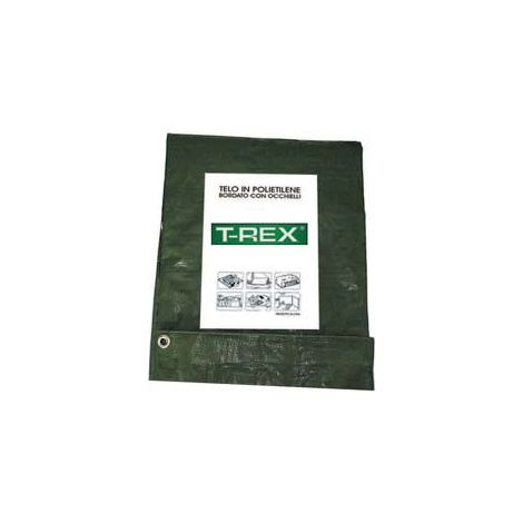 Telo Occhiellato Bordato Con Angoli Rinforzati 85 Gr. Hobby - mt.6x10 - gr.85 al mq. - colore verde/blu