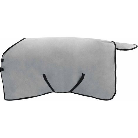 Couverture pour cheval gris clair et rose, 75 cm, polyester. (1/5)
