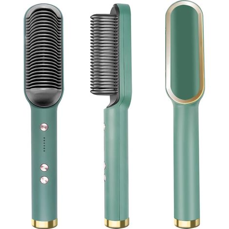 Lisseur professionnel MDUG, brosse lissante électrique en céramique, lisseur à chauffe rapide, peigne de coiffage (1/5)