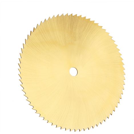 80 mm vergoldetes HSS-Mini-Sägeblatt für die Bearbeitung von Metall, Holz und Kunststoff (6 mm). (1/5)