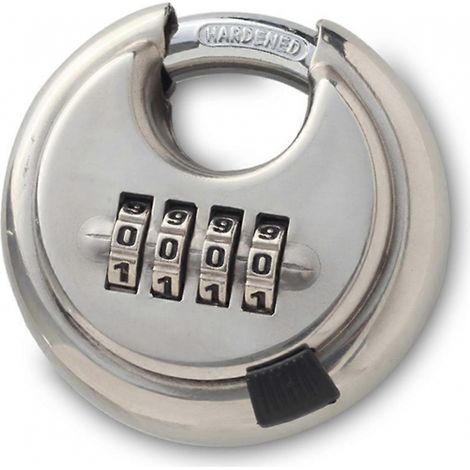 Cadenas de sécurité de porte rond en acier inoxydable à combinaison à 4 chiffres
