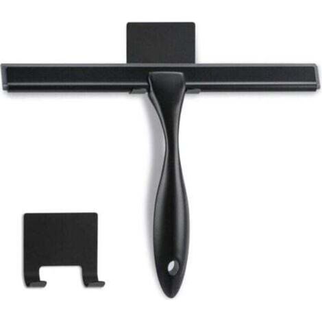 Tergivetro per doccia - 25,4 cm - Nero opaco - Tergivetro multifunzionale in acciaio inox per bagno, porte della doccia, specchi, piastrelle e finestrini dell'auto - 100% antigraffio