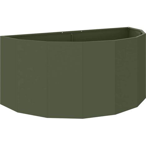 Maison Exclusive - Pflanzkübel Olive Grün 120 x 60 x 50 cm Stahl