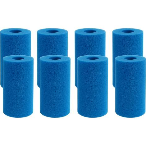 SINEA cartouche filtre pour piscine en mousse, lavablen- x8 (1/2)