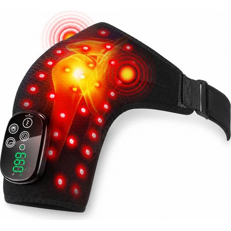 Chauffe-épaule Électrique Version Améliorée 660/850, Massage Vibrant, Minuterie, Batterie 5000 mAh, Version Anglaise