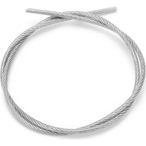 Câble Acier Galvanisé Gainé PVC - 20 M - Pour Suspension Extérieure Et Travaux Environnement Humide - 2 mm (1/5)