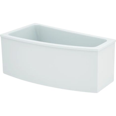 Bañera asimétrica IDEAL STANDARD i.life 160x90 cm, versión izquierda con faldón