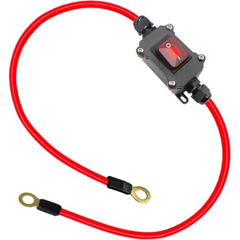 Interrupteur de Câblage DC12V DC12-24V DPST Double Face 25A IP67 avec Marche/Arrêt à Connexion/Déconnexion (1/4)
