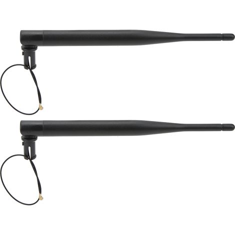 2 antennes externes JB-2.4G-014 6 dBi, antennes omnidirectionnelles professionnelles à gain élevé, adaptées aux modules sans fil et aux applications domotiques. (1/5)