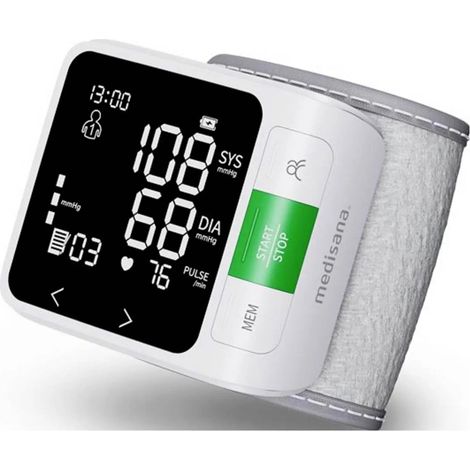 [NEUWERTIG] B-Ware Medisana Blutdruckmessgerät Blutdruckmesser Handgelenk Weiß Bluetooth Speic609