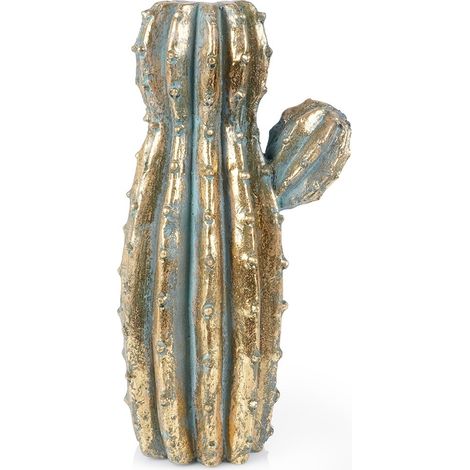 Jarr贸n dorado con forma de cactus de 41,5 cm. (1/3)