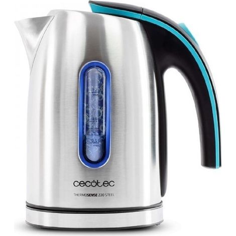 Cecotec – Bouilloire électrique 1,2L sans BPA – Acier inoxydable – 1600W – Base 360º pour utilisation ambidextre – Ébullition rapide (1/5)