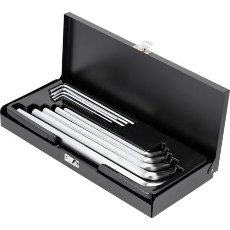 Jeu 10 cles males extra longues allen, btr, chc, 6 pans poids lourd de 3 a 17mm (1/4)