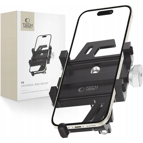 Soporte universal para bicicleta Tech-protect V1 negro (1/5)