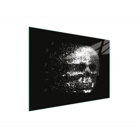 Glasschneidebrett 30x22 Totenkopf (1/5)