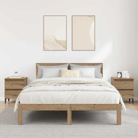 Nachttisch 2 pcs Artisan-Eiche 40 x 35 x 50 cm Holzwerkstoff (1/5)