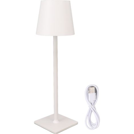Kabellose Tischlampe, wiederaufladbar, minimalistisches LED-Tischlicht, Touch-Nachtlicht für Camping, Couchtisch, Restaurant, Wei