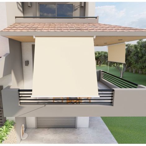 Tenda da sole a caduta con bracci per balcone terrazzo finestra 200cm Beige Golisa