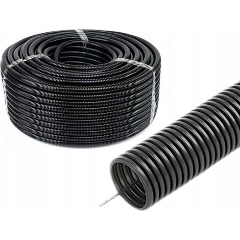 Tubo corrugado con conducto piloto FI 25MM 750N PVC 50 metros (1/4)