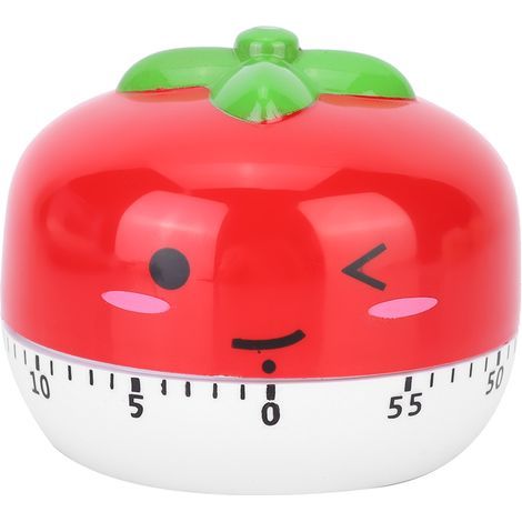 Minuteur de Cuisine Mécanique Manuel Compteur à Rebours avec Alarme - Blanc (1/5)