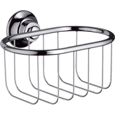 Panier porte-savon chroméé