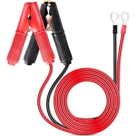 pieces 30A alligator clips, 12V 24V car battery charger, 1m jumper (1/3)