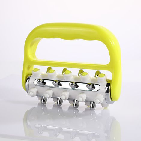 Rouleau de massage pour avant-bras, coude, main, bras et jambe, mini outil d'auto-massage profond des points de déclenchement, soulagement de la douleur et détente musculaire, pour hommes, bleu-vert (1/5)