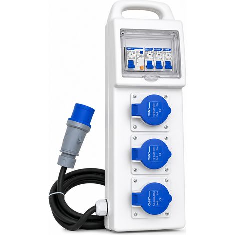 Vorgefertigter wasserdichter Industrie-Steckdosenkasten IP44 2 m 220 V (1/5)