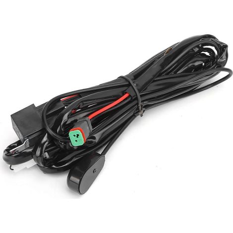 Faisceau de câbles pour lampe LED 40 A, kit de câbles pour barre lumineuse LED avec interface DT, compatible avec quads, motos, voitures, SSV et yachts. (1/5)