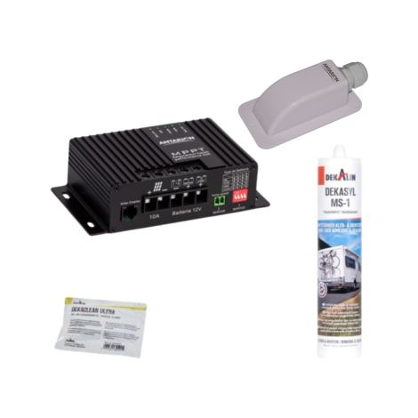 Pack ANTARION Kit de pose solaire avec Régulateur de Charge MPPT 160W 10A Meilleur rendement (1/2)