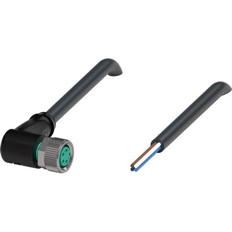 Pepperl+Fuchs Kabeldose V31-WM-BK10M-PUR-U schwarz 4-polig gewinkelt
