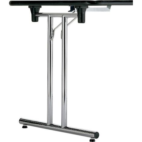 PATAS DE MESA bastidor flexo h71 cromado para mesa plegable , FLEXO Juego de dos bastidores plegables para montar una mesaAltura total 710 mm.(sin tablero). Para tablero