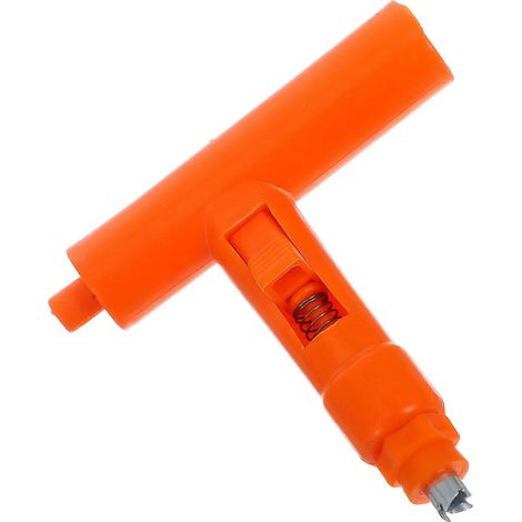 Perforatrice pour tuyau d'irrigation goutte à goutte, orange, 10,50 x 10,50 x 2,20 cm, 1 pièce (1/5)