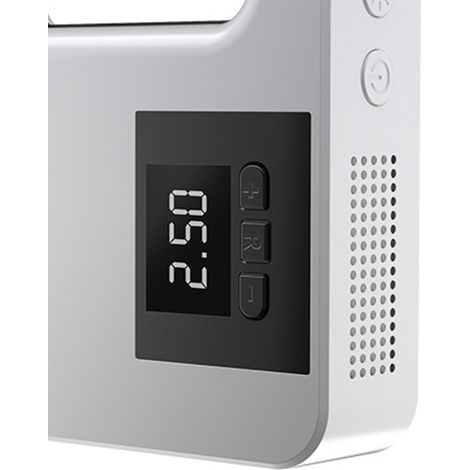 Compresseur à air gonfleur pneu 12V portable avec écran numérique et lampe LED pour voiture blanc compresseur auto (1/4)