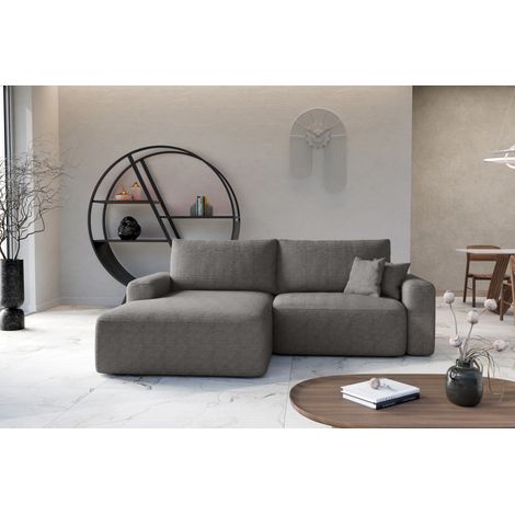 Divano letto angolare sinistro con vano contenitore Soho in grigio del produttore - VINOTTI (1/5)