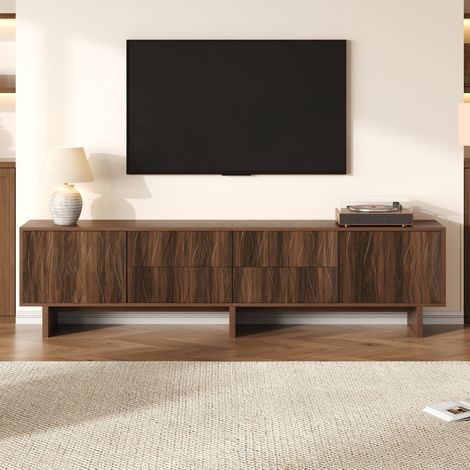 TV-Lowboard 180 x 40 x 56 cm, 4 Schubladen, 2 Türen, TV bis 75 Zoll, OKMYHOME (1/5)