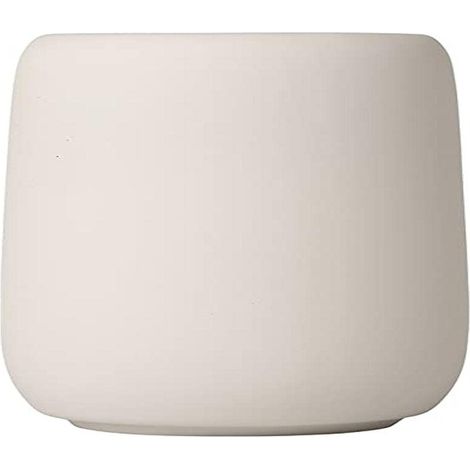 blomus -SONO - Portaspazzolino in ceramica Moonbeam, portaspazzolino con spazio per spazzolino e dentifricio, Soft Touch, accessorio esclusivo da bagno (H/L/P): 11 x 8,5 x 8,5 cm, Moonbeam, 69057) (1/5)