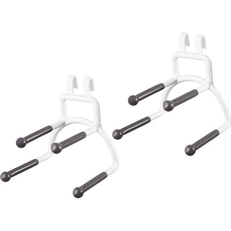 Lot de 2 porte foulards et cravates pour système Xtend blancs - COMPACTOR - 7.5 x 7 x H.8 CM - Blanc (1/5)