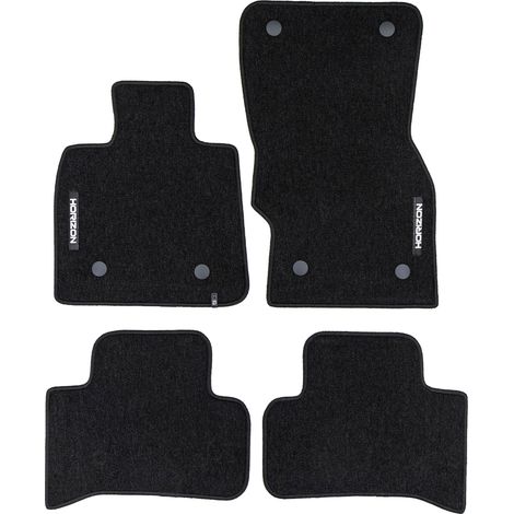 Tapis de Sol de Voiture pour Alfa Romeo Stelvio 2016-2025 Velours Noir 4Pcs (1/5)