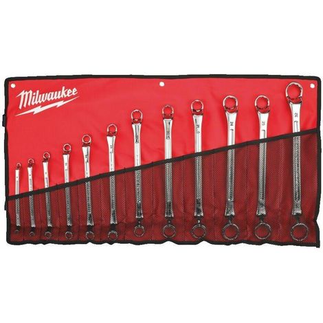Milwaukee Professionelles 12-teiliges Satz von verstellbaren Schraubenschlüsseln