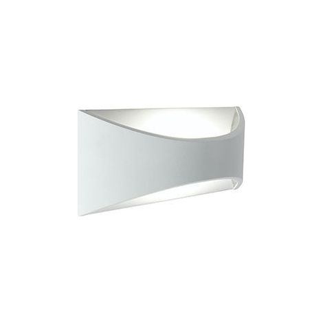 Applique Da Esterno Moderna Moon Alluminio E Termoplastica Bianco Led 6W 3000K (1/4)