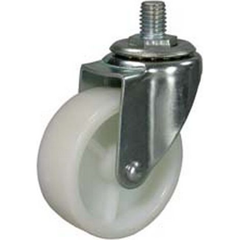 4PZ RUOTE CON PERNO "FORCELLA" - mm.40 perno mm.8x25