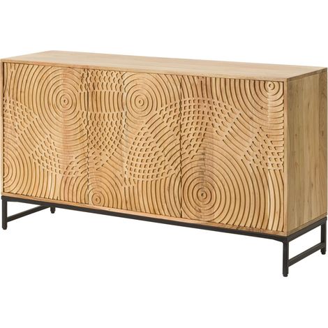 Sideboard Akazie 150x40x80 natur lackiert MARRAKESCH 115