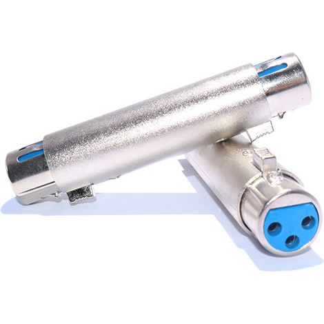 3-poliger XLR-Audioadapter (Buchse auf Buchse), Mikrofonverlängerungskabel, gerader XLR-Buchsenstecker, Doppelstecker (1/4)