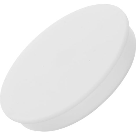 Bouchon vidange lavabo, 90 mm, 3,5 pouces, silicone, blanc (1/5)