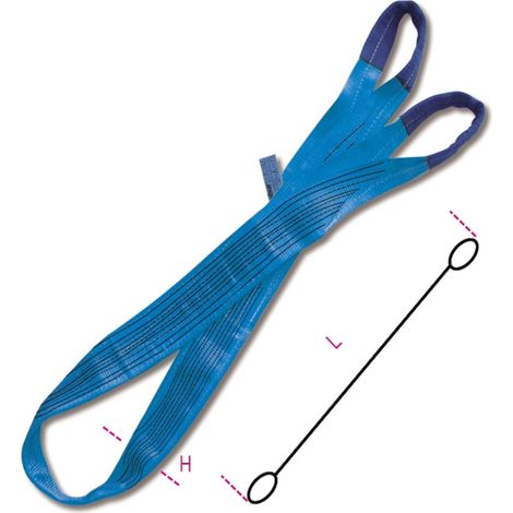 Fascia di sollevamento blu 8 t robur 8160 - 8,0 m