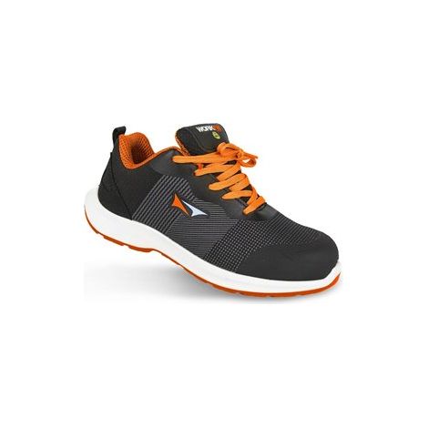 Zapato de seguridad WORKFIT "Race" (protección S3S SR) con puntera reforzada – Talla 47 color naranja