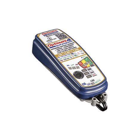 Chargeur de batterie programmable OPTIMATE 4 QUAD 2024/08, 12 V, 1,25 A, 4-60 Ah AGM/GEL/STD, 12,8/13,2 V, 2-15 Ah Lithium (LiFePO4), SAE, CAN-bus (EL) - Remplace le TM340